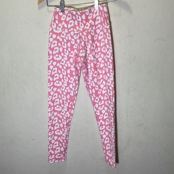 Ryderwear Instinct Scrunch Bum Leggings Pink Leopard Size Small - Picture 6 of 11